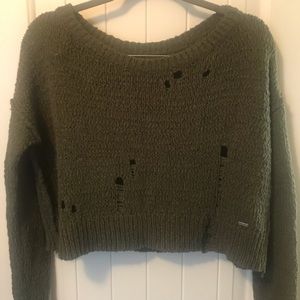 Hollister Distressed Sweater Sz Small